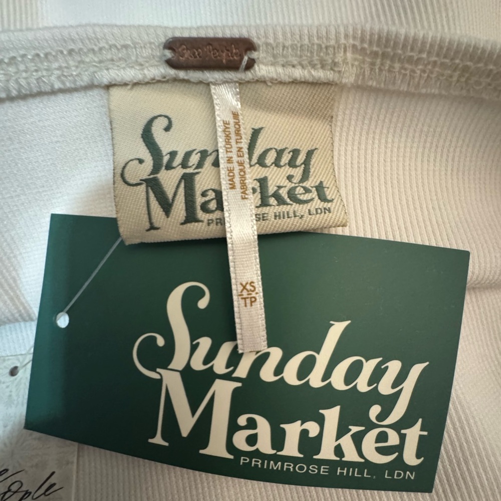 FREE PEOPLE Sunday Market Rose Graphic Ribbed Tube Top - Picture 8 of 11